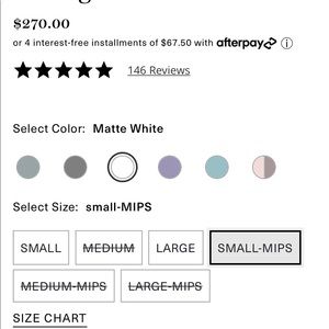 SMITH vantage MIPS matte white helmet